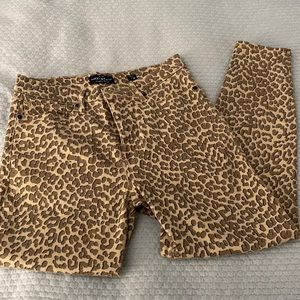 LUCKY Brand Leopard skinny jeans